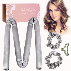 Heatless Hair Curling Headband, 100% silk (Brand: UV Stylish)